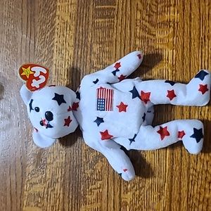 TY Beanie Baby Glory USA exclusive 1997 very rare red white blue